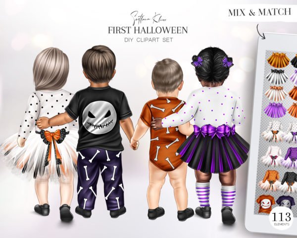 First Halloween Clip Art, Halloween Babies
