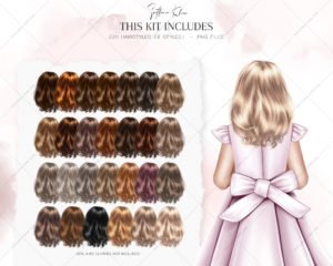 Everyday Hairstyles Clip Art Addon