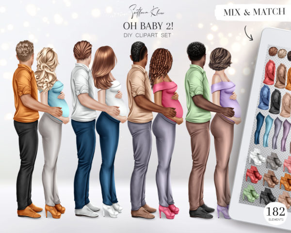 Oh Baby Clipart 2, Pregnant Woman Clip Art