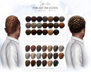 Half-Side View Hairstyles Clipart, Woman Hair, Men Hair PNG