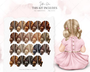 Hairstyles for Baby Clipart, Baby Hair PNG