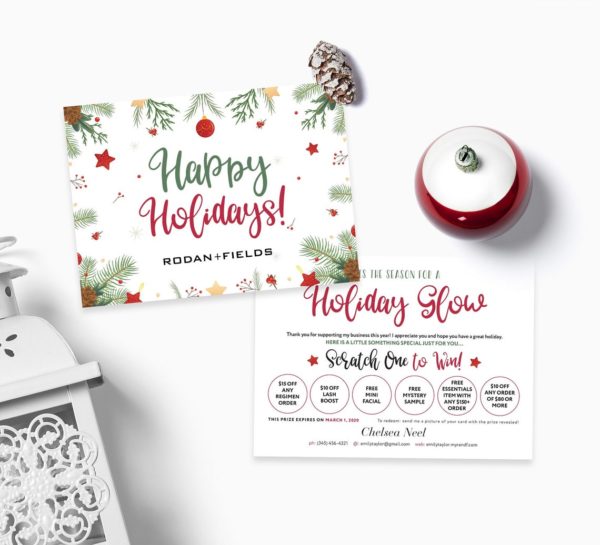 Rodan and Fields Christmas Scratch Off Cards