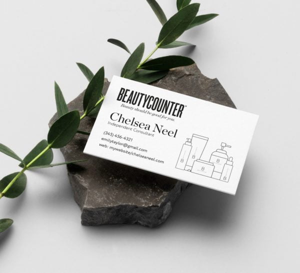 Beautycounter Business Cards, The Never List Cards