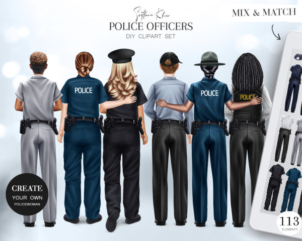 Policewoman Clip Art, Police Officers Clipart, Police PNG