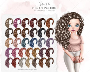 Doll Creator Hairstyles Addon, Hair Clip Art, Custom Hair