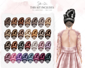 Teen Hairstyles Clipart, Ombre Hair, Creative Hairstyles PNG