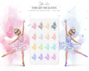 Little Ballerina Clip Art, Ballet Clipart, Girl Dancing PNG