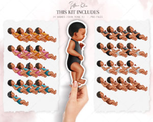 Newborn Clip Art, Little Babies Clipart, Baby PNG