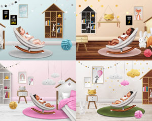 Kid’s Room Clip Art, Furniture, Nursery Room, Baby PNG