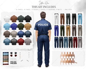 Police Officer Clipart, Police Clip Art, Men Creator, DIY