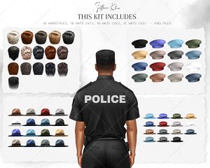 Police Officer Clipart, Police Clip Art, Men Creator, DIY
