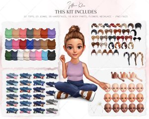 Big Sister Clipart, Sister Gift Ideas, Family Creator, PNG