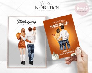 Thanksgiving Day Clipart, Family Clip Art, Fall Graphics PNG