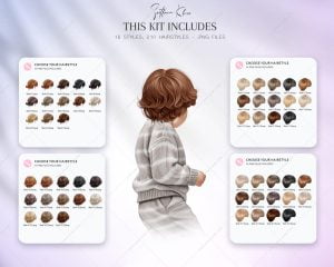Baby Hairstyles Clipart, Baby Hair PNG