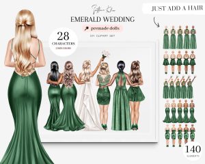 Emerald Wedding Clipart