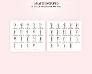Skinny Woman Bodies Clipart