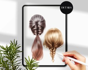 Casual Teen Hairstyles Clipart
