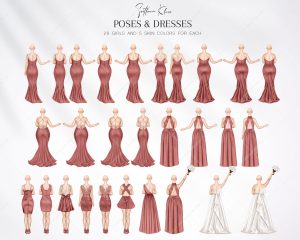 Rosewood Wedding Clipart