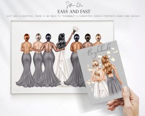 Pewter Dresses Clipart