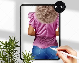 Blouse and Jeans Clipart