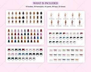 Korean Fashion Girls Clipart