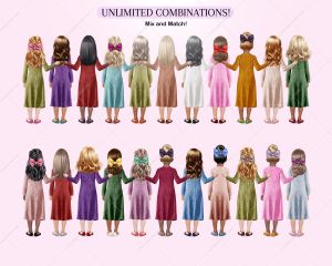 Knitted Dresses Clipart