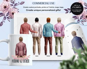 The Groomsman Suits Clipart