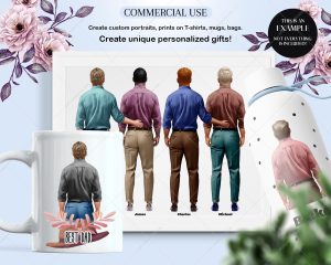 Elegant Men – Shirts and Pants Clipart