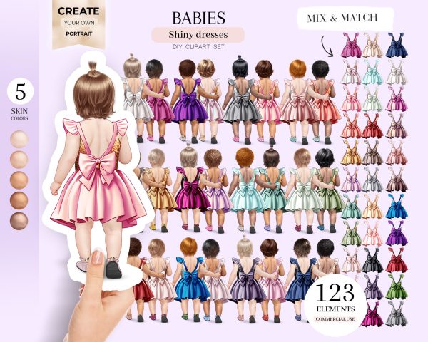 Shiny Dress Baby Clipart