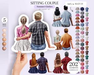 Summer Couple Clipart