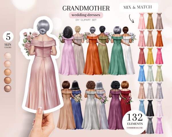 Wedding Grandmother Clipart