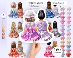 Little Ladies Clipart