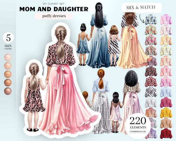 Mother and Child Clipart