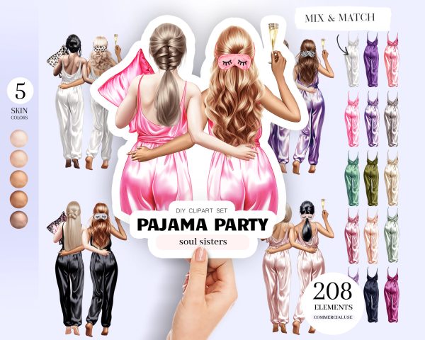 Pajama Party Clipart