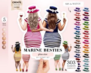 Marine Besties Clipart