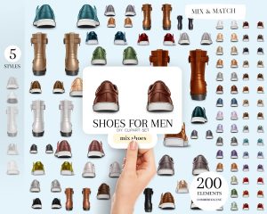 Shoes for Men Clipart