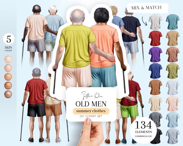 Old Men Clipart