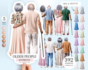 Older People Clipart