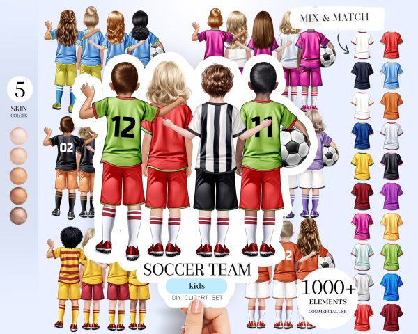 Soccer Kids Clipart