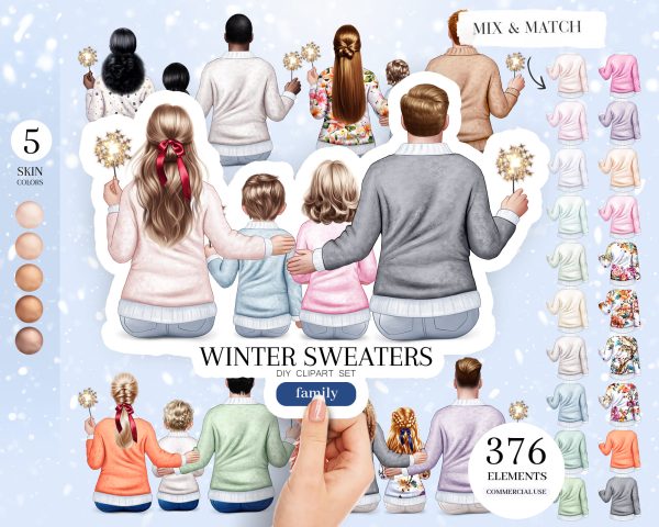 Winter Sweaters Clipart