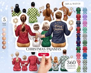 Christmas Pajamas Clipart