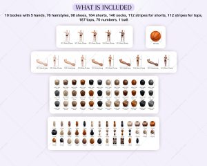 Basketball Couple Clipart