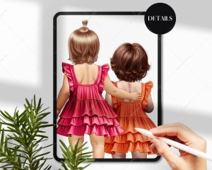 Baby Frilly Dresses Clipart