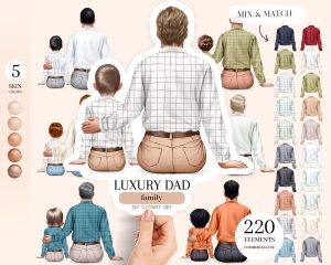 Luxury Dad Clipart