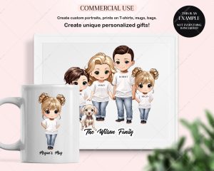 Chibi Family Creator Clipart