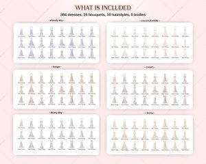 Bride Dresses Clipart