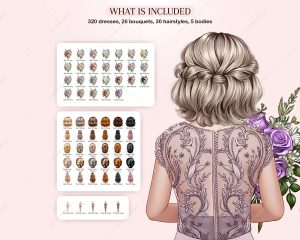 Mermaid Dresses Clipart