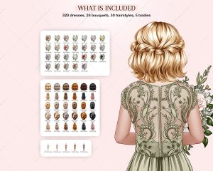 Maxi Dresses Clipart