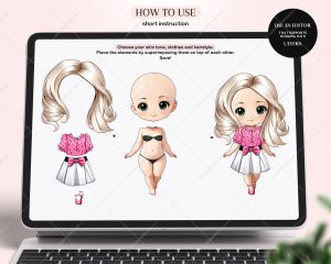 Chibi Little Girls Clothes Clipart