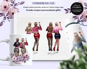 Fashion Chicks Clipart